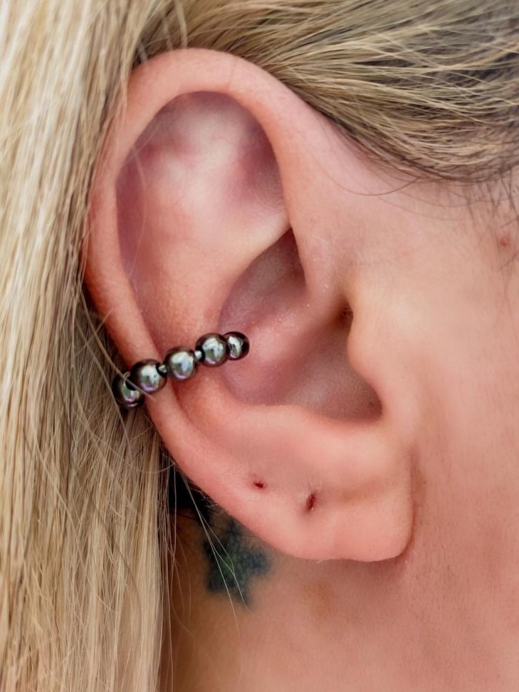 Irean Semi J Ias Ear Clip Bolinhas Delicado Regul Vel Piercing Fake